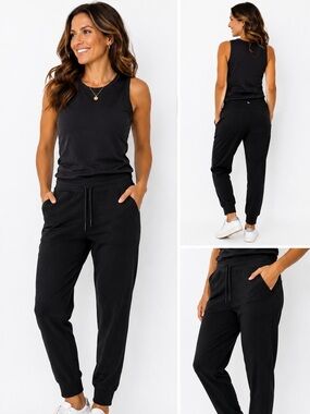 Lole Black Slim Drawstring Joggers